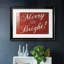 «Red Merry And Bright», art textuel encadré sur papier-1031677918-1031675937