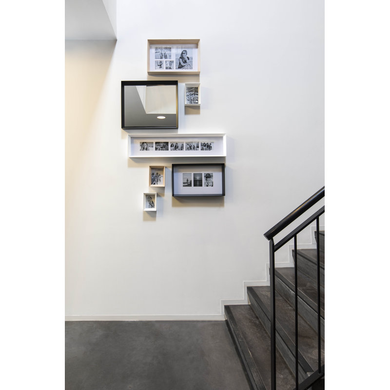Prado Wood Bevelled Picture Frame, White, 21cm H x 16cm W x 7cm D