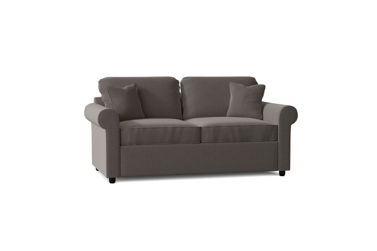 Barium 76" Rolled Arm Sofa Bed with Reversible Cushions