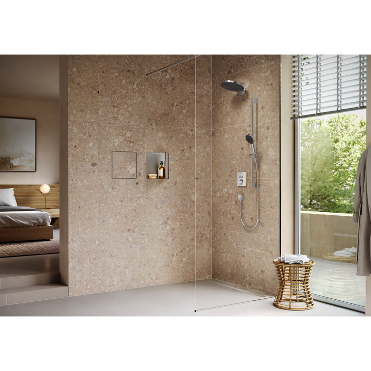 Hansgrohe RainDrain Match Trim Zero/ Tile 31 1/2" with Height Adjustable Frame