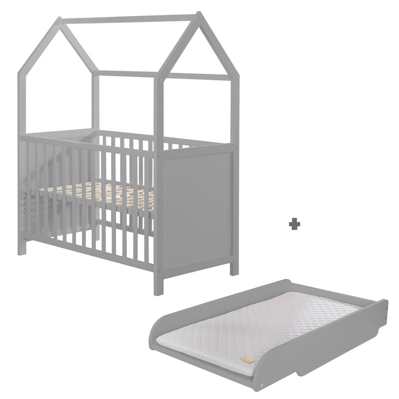 Cot and Changer Combo, Taupe