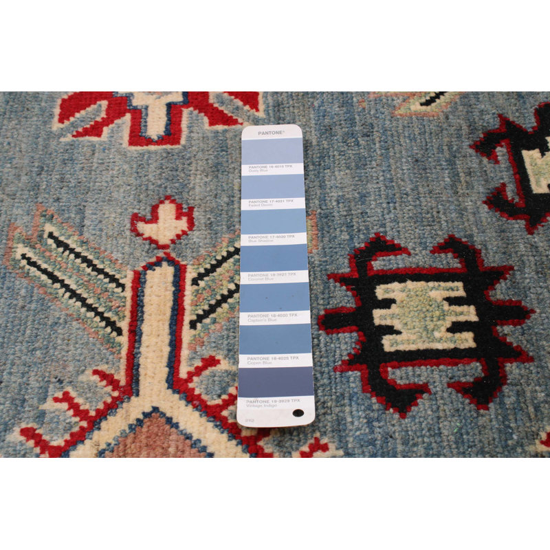 Tapis bleu ciel Finha Ghazni 8 pi 6 po x 11 pi 10 po