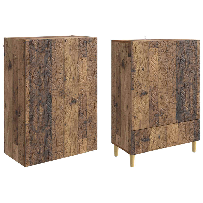 4 -Door 3 Storage Cabinet, Old Wood