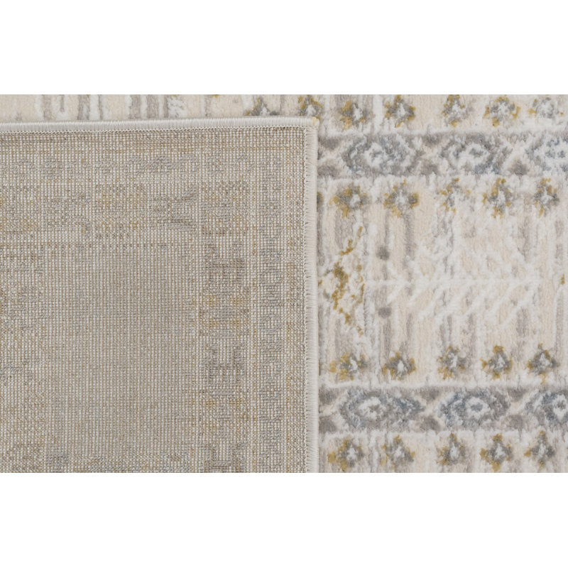 Lakena 12583-189 IVOIRE / BEIGE / GRIS, Rectangle 6 pi 7 po x 9 pi