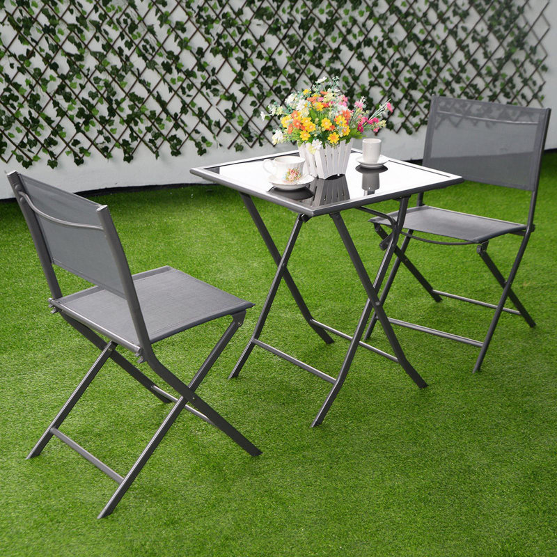 2 - Person Patio Dining Set with Rectangular Table