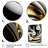 Gold Black And White Stained Glass I - Abstract Spirals Canvas Print Wall Art-87394746-119283669-87394741