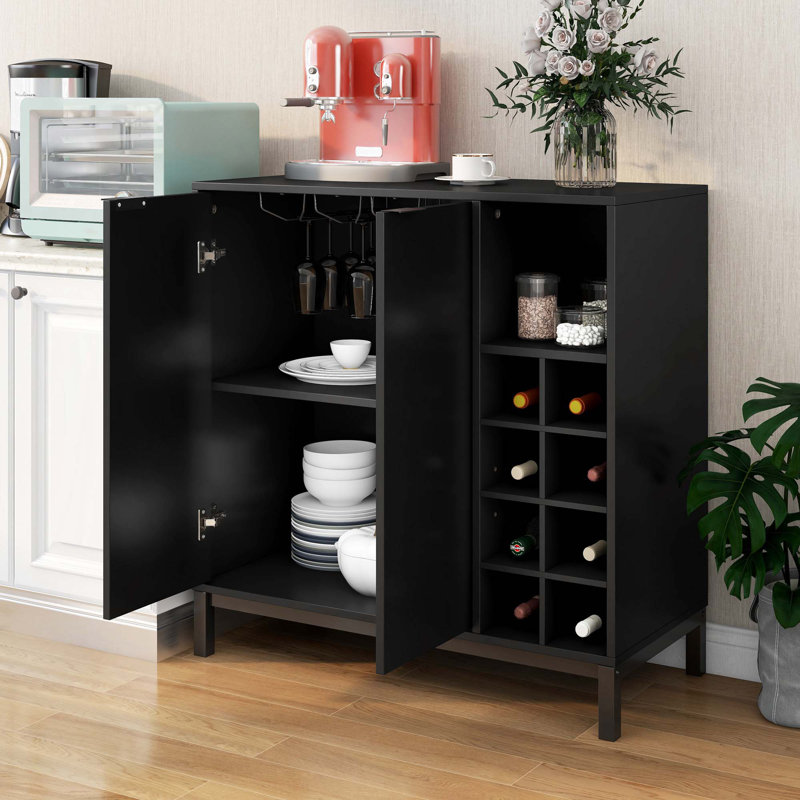 33.86 " W Sideboard, Black
