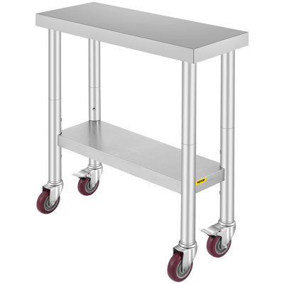 VEVOR No Style Steel Adjustable Work Table