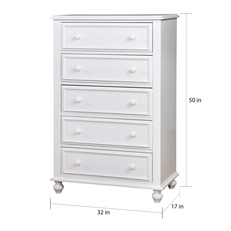 Ensemble de lit superposé et de commode 2 pièces Ostrander, Blanc / Brun