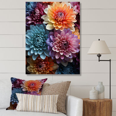 «Colorfull Mums Serene II», reproduction sur toile