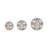 Ewout Decorative Stoneware Ceramic Orbs with Traditional Artistic Design for Classic Accents and Elegant Styling Set of 3