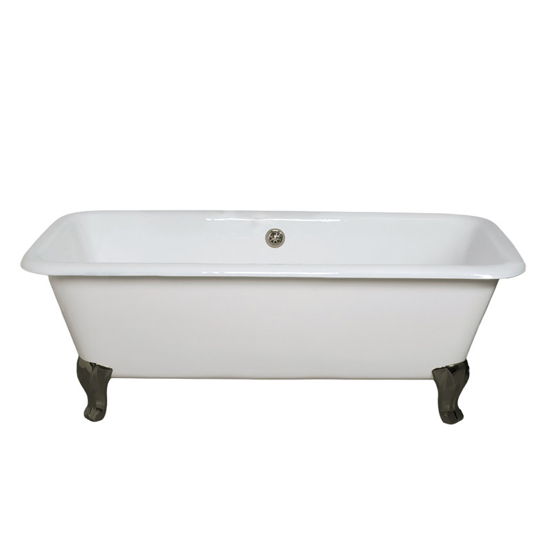 P1174 Lewis en fonte avec baignoire rectangulaire 5,5 po à deux extrémités et trous de robinet de 7 po