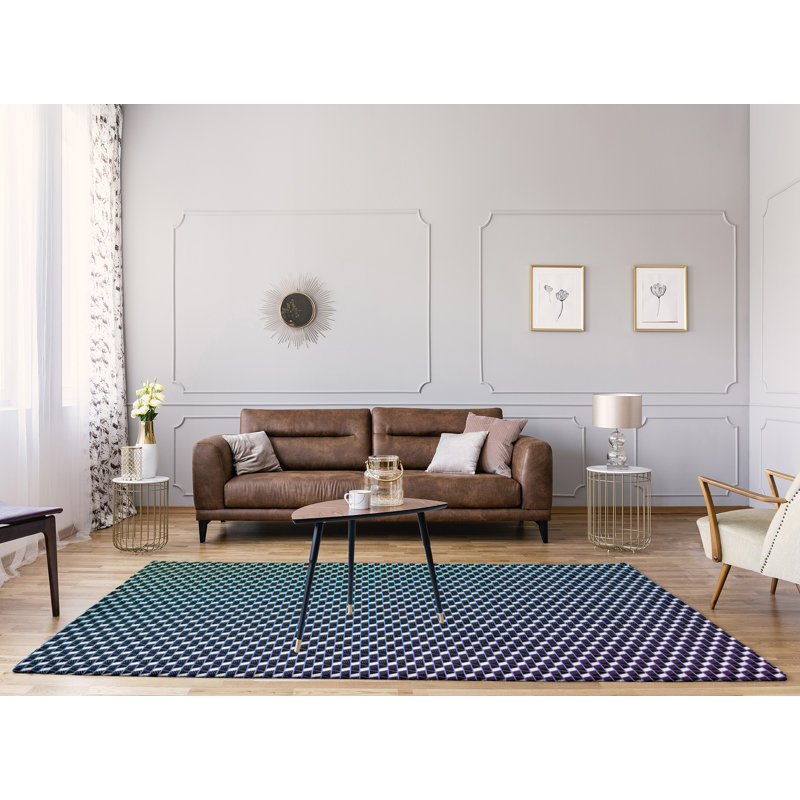 Chenille Geometric Indoor Rug, Rectangle 9' x 12'