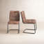 Chaise d'appoint en cuir Pirlo-66446303