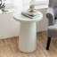 Table d'appoint d'extérieur H 24 po MGO Terrazzo, blanc