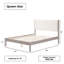 Ardin Solid Wood Bed Frame With Cream Boucle Upholstered Headboard-672024917-677546139