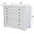 Point Breeze - 3 Drawer Bachelor's Chest - Fresh White with Soft Grey Glaze Finish
