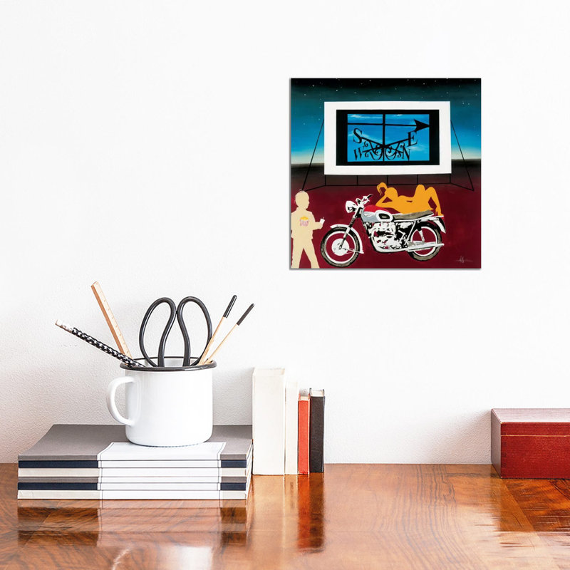 Watching Where We're Going by KC Haxton - Wrapped Canvas Painting, 30.48 cm H x 30.48 cm W