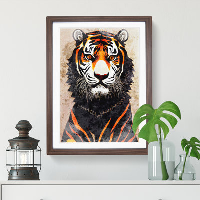 Tiger in Watercolour No.2 - Framed Print
