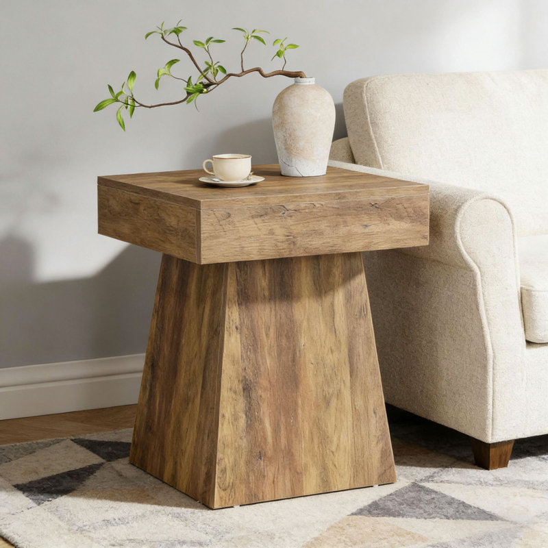 Table de chevet étroite, table basse, table basse carrée