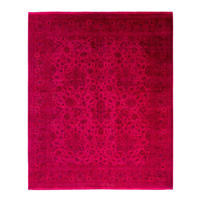 Tapis unique rose 8 pi 2 po x 9 pi 1 po Tannenbaum