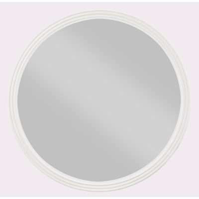 Carena Gray Round Mirror
