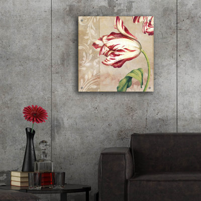 Epic Art 'Peppermint Tulips II' By Sasha, Acrylic " Peppermint Tulips II " by Sasha