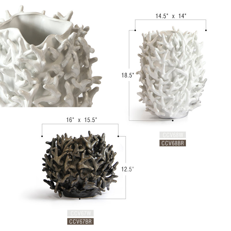 Reefform Vase, Brown