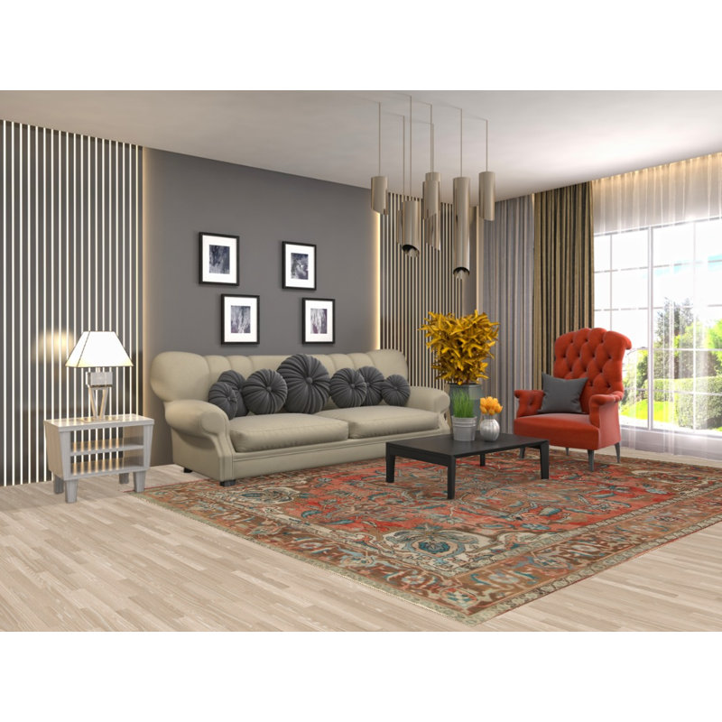 Tapis rétro en laine Heriz