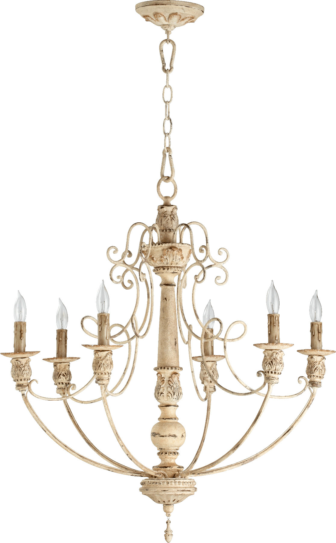 Laurel Foundry Modern Farmhouse® Solange 6 - Light Candle Style Empire ...