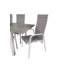 Jayesh 6 - Person Patio Dining Set Extendable Rectangular Table-2104089893-2104089892