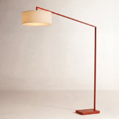 Stretch 75" Linen Floor Lamp