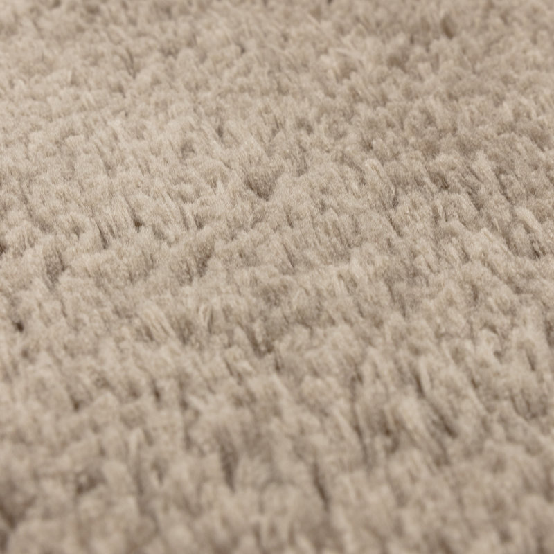 Tachiana Hand Tufted Shaggy Taupe Area Rug, Rectangle 160 x 230 cm