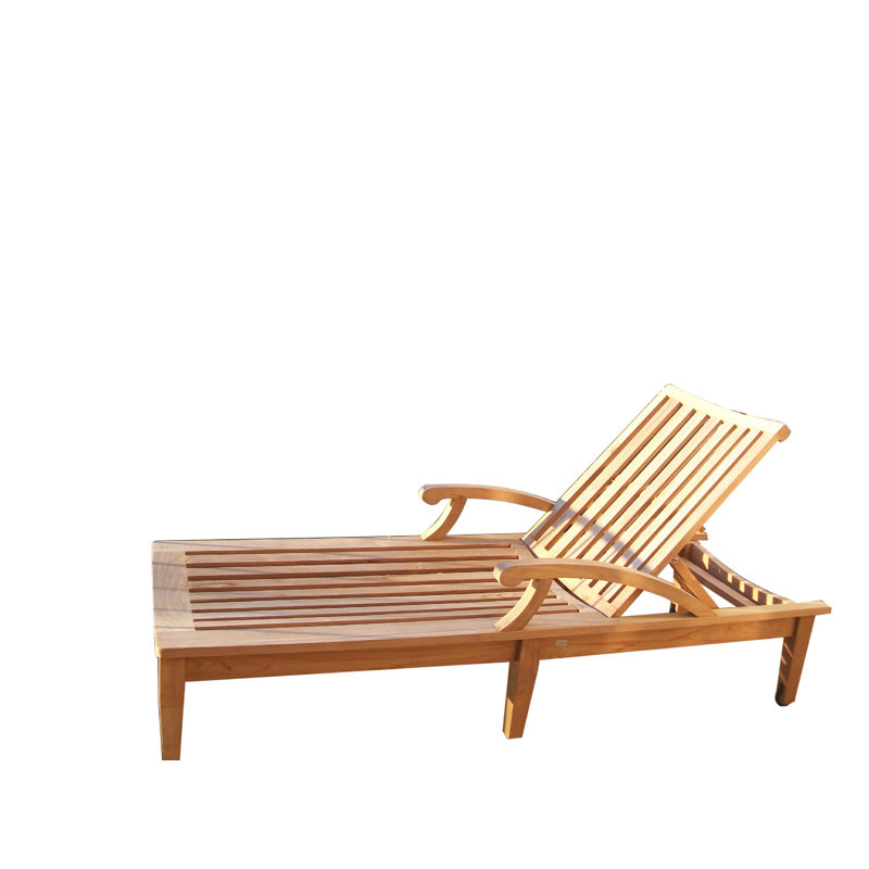 Teck méridienne longue de qualité-and à plusieurs positions soleil inclinables Majewski
