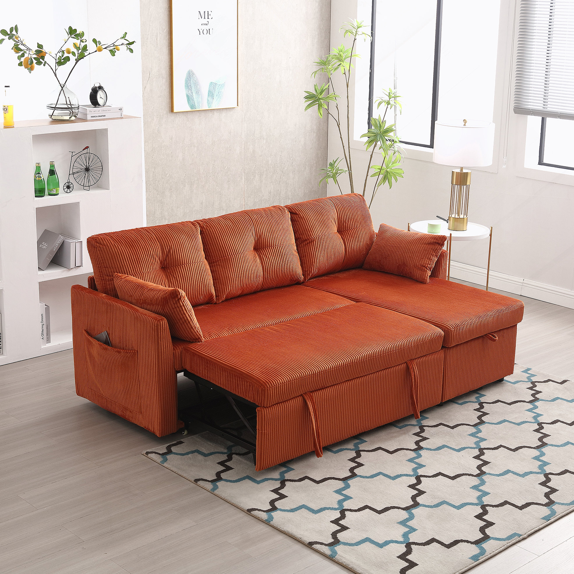 Latitude Run® Modular Sectional Sofa L Shaped Modular Couch with ...