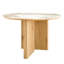 Ensemble de table et de chaises pour 4 personnes avec plateau en pierre frittée-2102087617