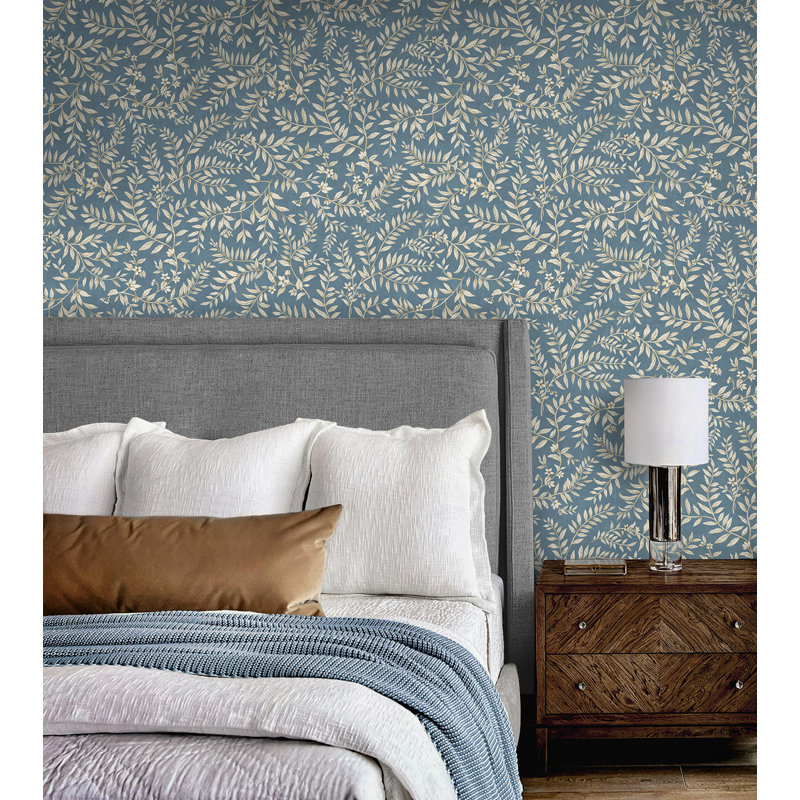 Papier peint adhésif non tissé Daisy Bennett Designs Wedgewood, Bleu Wedgewood