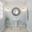 Mourya Solid Wood Round Mirror