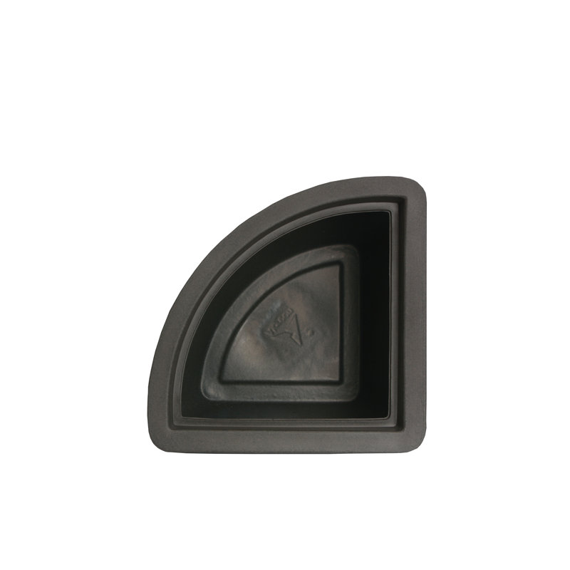 Large Brownstone Plastic Corner Pot Planter