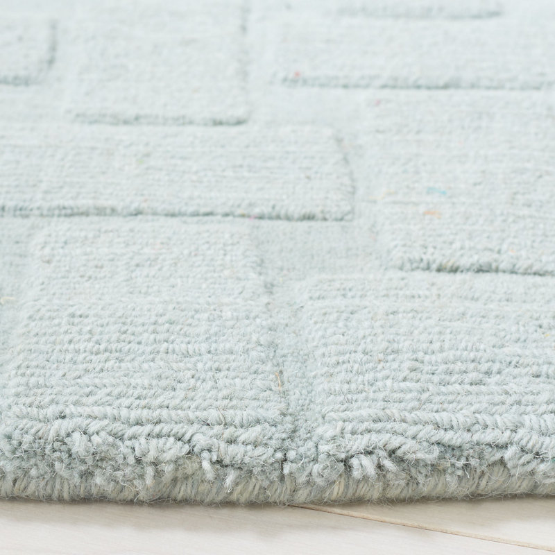 Martha Stewart Hand Tufted Wool Pile Geometric Rug, Rectangle 9' x 12'