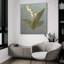 Art mural en verre acrylique 36 po x 36 po «Cottage Lily Of The Valley» par Danhui Nai