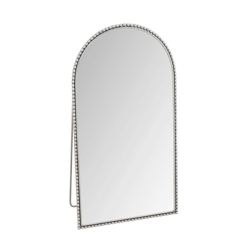 Arch Full Length Mirror With Supporting Feet For Living Room, Bedroom, Silver