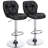 Adjustable Modern PU Leather Swivel Bar Stools with Backrest-105348914