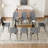 9-Piece Glass Top Dining Table Sets-270951386