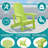 Adirondack Chair Set Of 2,HDPE Adirondack Chairs W/Removable Tablelop & Umbrella Hole,All-Weather Wooden Textured Plastic Outdoor Chairs W/Cup Holders For Garden Backyard Pool,Green-291825412