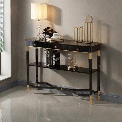 Console de rangement décorative de style luxueux