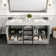 Minnich 72'' Double Bathroom Vanity with Carrara Quartz Top