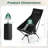  Ultra-Lightweight Camping Chair Portable Lawn Chair w/Triangular Aluminum Frame