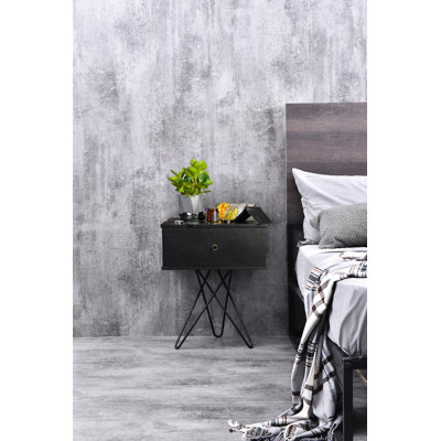 Marigold 50.2cm W Particle Board / Chipboard Bedside Table