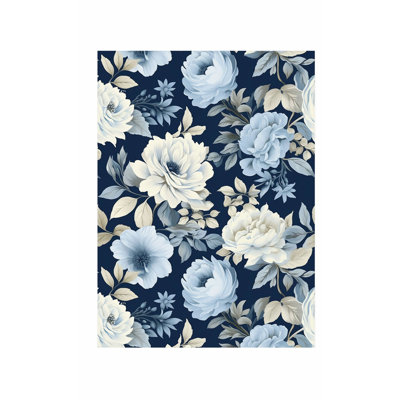Impression d'art floral sans cadre